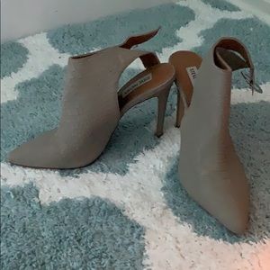 Solid snake skin booties